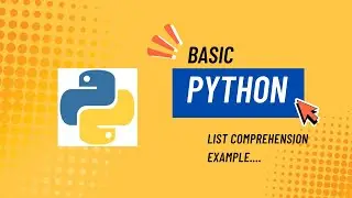 Python List Comprehension Example #35 | Print Numbers list example (Beginner Tutorial )
