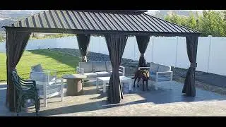 Wisteria Lane&nbsp;Aluminum Outdoor Patio Furniture Set, Modern Patio Conversation Sets Outdoor Sectional