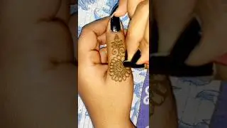 One Finger Beautiful Mehndi Design❤ #shorts #youtubeshorts #mehndi  #trending