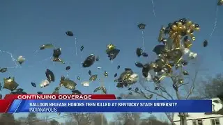 Balloon release honors teen killed at Kentucky State University
