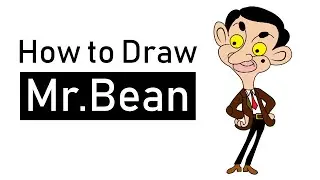 Mr Bean drawing and color #drawingforbeginners #viral