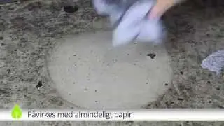 Biotensidon - Rensning af olie p&aring; v&aelig;rkstedsgulv