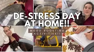 Relaxing productive day! Home rest and self care ☺️