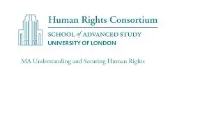Introduction to MA in Understanding and Securing Human Rights