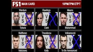 UFC Fight Night Werdum vs Tybura - UPDATED Predictions (Full Time MMA)