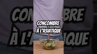 Recette Concombre &agrave; l'Asiatique 🔥 #shorts #salade #concombre #recetteasiatique #cuisine #food #spicy