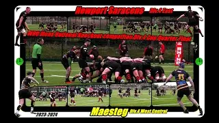 Newport Saracens RFC V Maesteg RFC WRU Men's Knockout Competition  Div.4 Cup Quarter Final 2023 2024