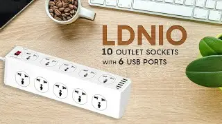 LDNIO 10 Outlet Sockets with 6 USB Ports