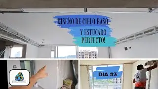 Día 3: Diseño del cielo raso + Trucos para un estuco perfecto 🎯