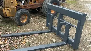 Homemade forks for Hough h50c #loader #forks 