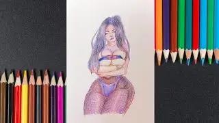 Рисую фигуристую девушку #3 /How to draw curvy girl