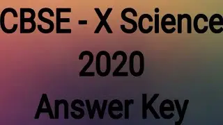 CBSE 10 Science 2020  (Answer Key Set B)