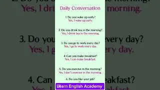 Do you wake up early #learnenglishonline #englishquestionsanswers #short #englishanswer