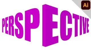 Place text in perspective | Corner text effect | ILLUSTRATOR TUTORIAL - TEXT EFFECT