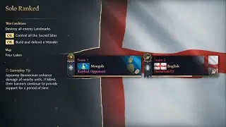 AoE4 Ranked Ladder on Controller | English vs. Mongols
