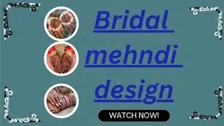 Bridal Master class-1||Bridal mehndi fingers design||
