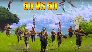 Fortnite 50 vs 50 NEW LIMITED GAME MODE! (Gameplay)
