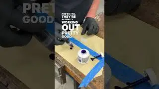 These cheap graffiti markers work like a champ with dykem! #machinist #machining #lathe #layoutfluid