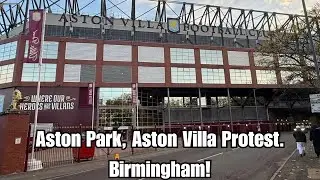 LIVE: Aston Villa Protest at Aston Park in Birmingham