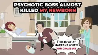 Psychotic boss alomost killed my newborn. #storyanimated #Animation #dub