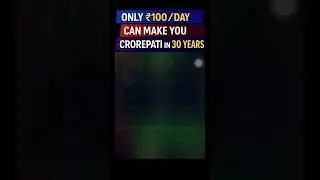 He Didn&rsquo;t Need Luck&hellip; Just ₹100 a Day for 30 Years! #sip #crore #luck #compound #shorts