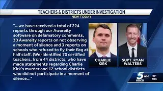 Oklahoma investigates teachers over anti-Charlie Kirk rhetoric
