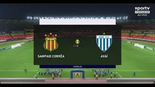 Sampaio Corr&ecirc;a x Ava&iacute; - 37 rodada Brasileir&atilde;o S&eacute;rie B 2023 - FIFA 23