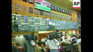 South Africa - Mandela Visits Stock Market