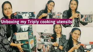 Unboxing Triply cooking utensils🌷My stainless steel Triply cookware collection🌷stop using alluminium