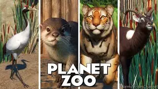 The 130 ANIMALS in Planet Zoo When DLC Wetlands Pack 2022 was Released