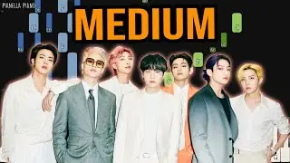 BTS - Butter | MEDIUM Piano Tutorial by Pianella Piano