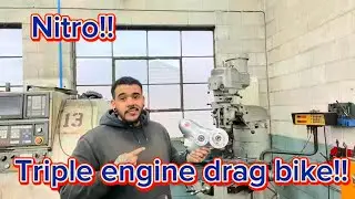 Triple engine nitro drag bike parts modifications!
