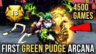 Levkan First GREEN EPIC Pudge Arcana - 4500+ Games LVL 13 Dota Plus