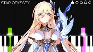 Genshin Impact OST - Star Odyssey | EASY Piano Tutorial