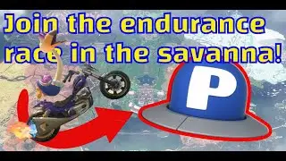 Join the endurance race in the savanna! P-SWITCH - MARIO KART WORLD