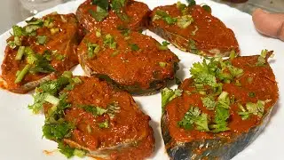 Homemade spicy seer fish fry