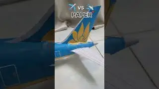 Paperplane✈️ vs Metalplane🛩🇻🇳🇻🇳🗿 #papercraft #airplane #aviation #trending #memes #shorts