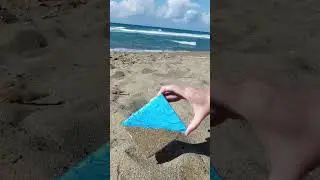 ☀️Creative Beach Activity #art #painting #beach #sand #viral
