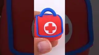 How To Make Polymer Clay Mini Doctors Medicine Bag #viral #polymerclay  #claycrafts #minithings #tcc