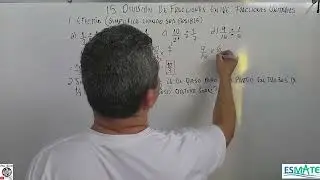1.5 DIVISION DE FRACCIONES ENTRE FRACCIONES UNITARIAS 6&ordm; GRADO CUADERNILLO