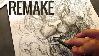Remaking Fist Art - Dragon Dream - Graphite - ASMR