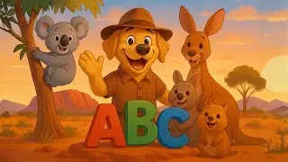 Australian Animal ABC Song 🐨 | Learn the Alphabet with Cute Aussie Animals | Happy Songland