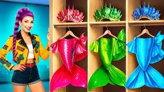 Rumi Glow-up in eine K-Pop Meerjungfrau! K-Pop Demon Hunters Makeover im echten Leben