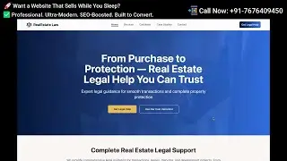 Custom Lawyer Website for Real Estate Law