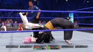 WWE 2K22: Suzuno (with Emi and Chiho) vs. Ram (with Rem and Petra)