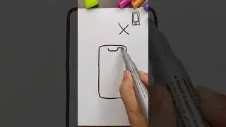How To Draw Phone Step by Step #shorts #shortsfeed