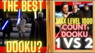 Battlefront 2 | 1 vs 2 - MAX Level 1000 Dooku Destroys Anakin and Obi Wan on CRAIT | STAR WARS