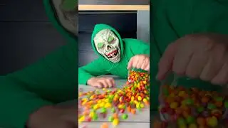 Monster eats scary candy 😱 #shorts