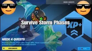 Survive Storm Phases - Fortnite Week 4 Weekly Quest - Chapter 3 Season 4. -Challenge Guide and Tips