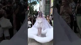 Spotted at NYFW Spring 2024: Julia Fox at Wiederhoeft